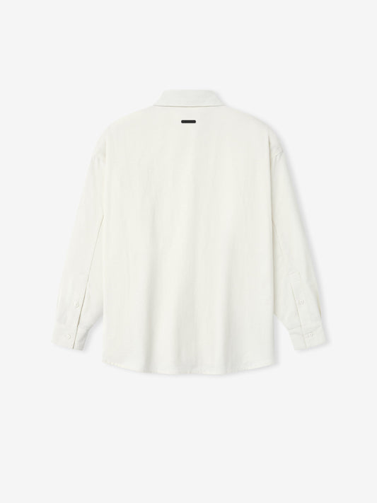 Womens Cotton Oxford Signature Button Up Shirt