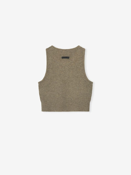 Womens Waffle Knit Sport Tank