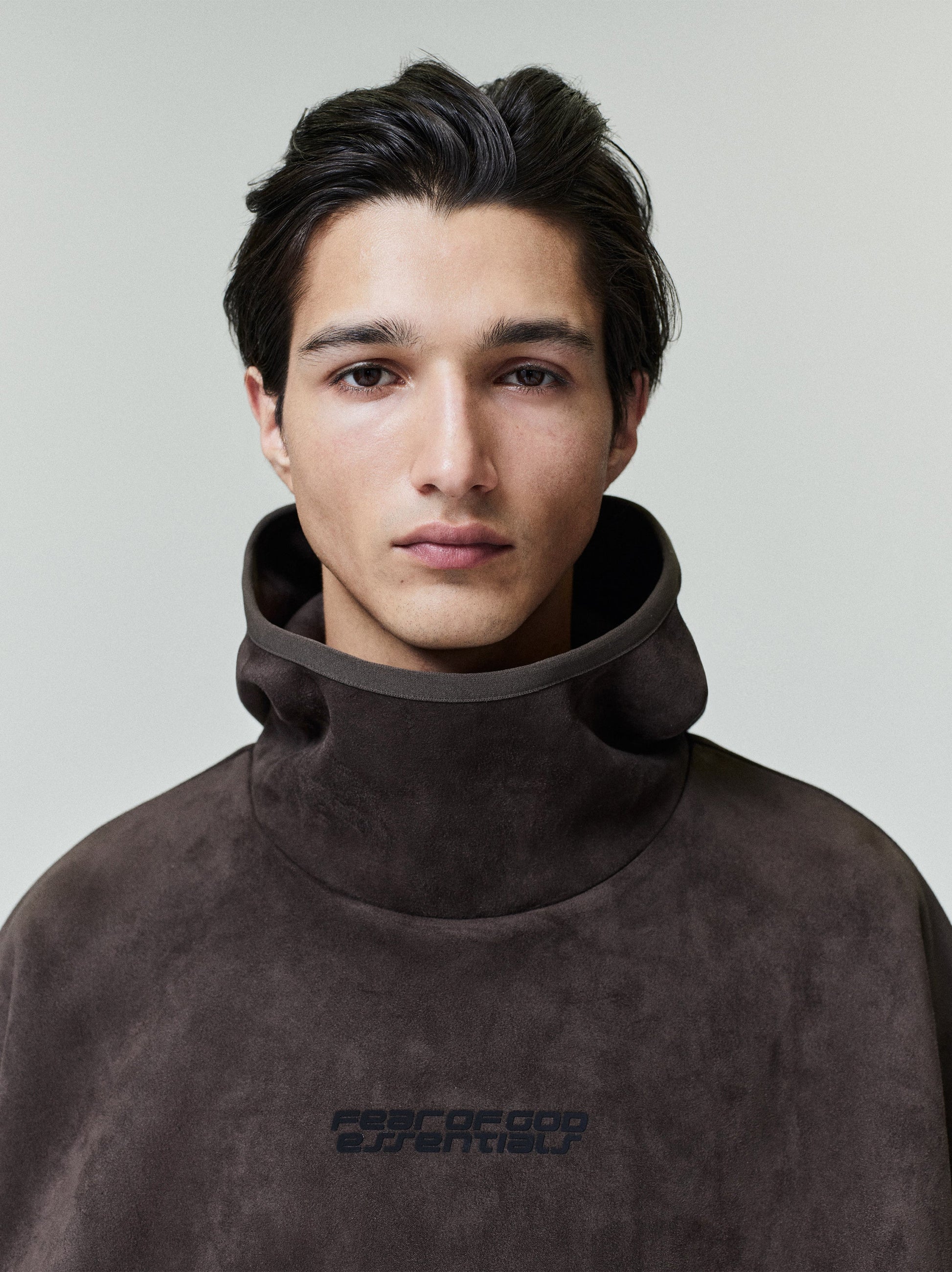 Suede Fleece Modern Hoodie