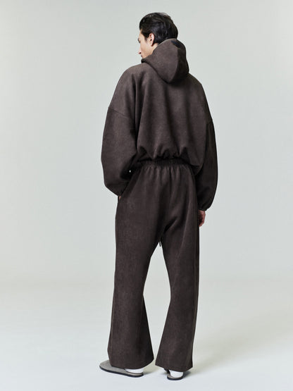 Suede Fleece Modern Hoodie