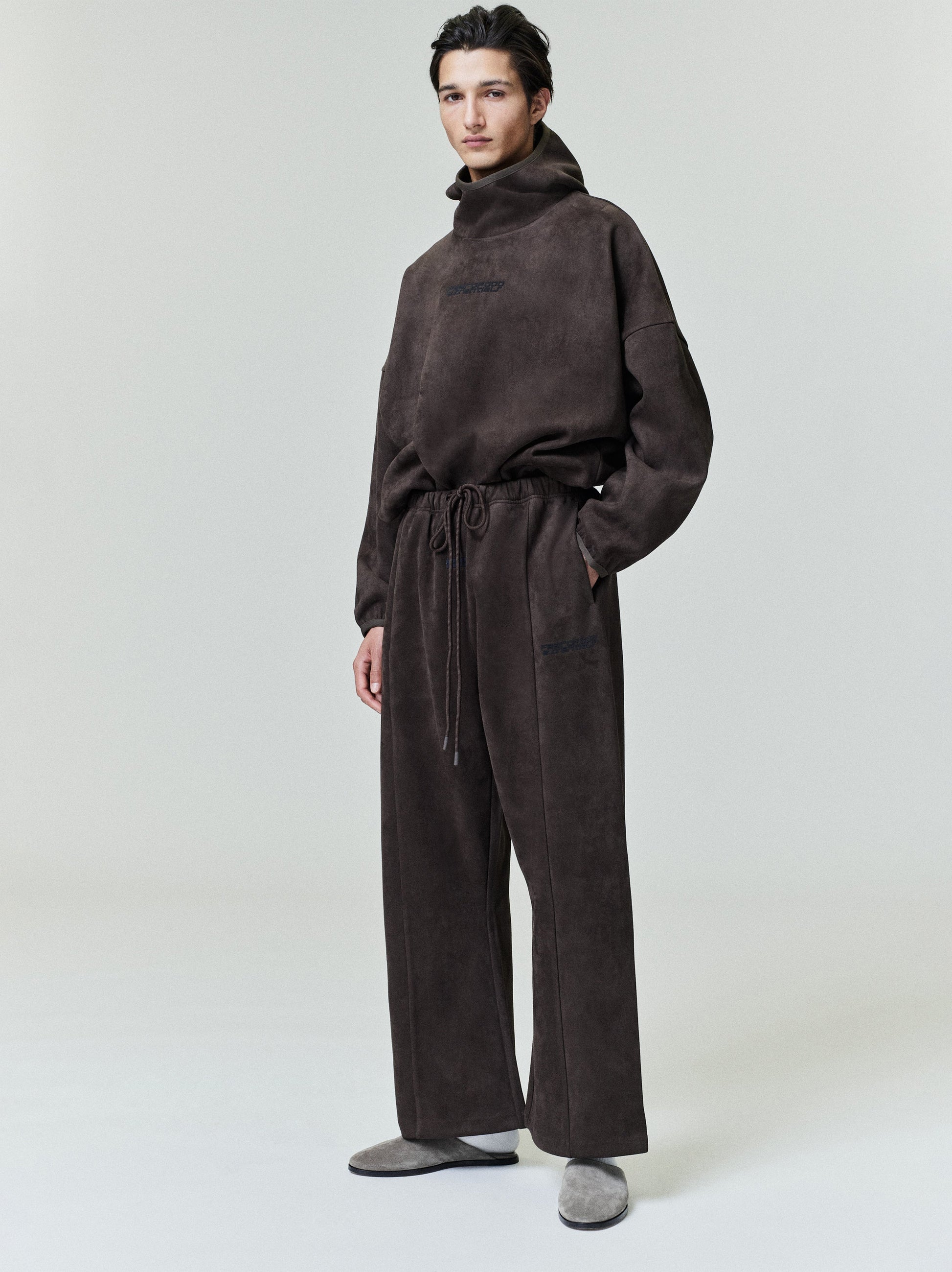 Suede Fleece Modern Hoodie
