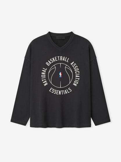 NBA X Barkley Hendricks Long Sleeve V-Neck Tee