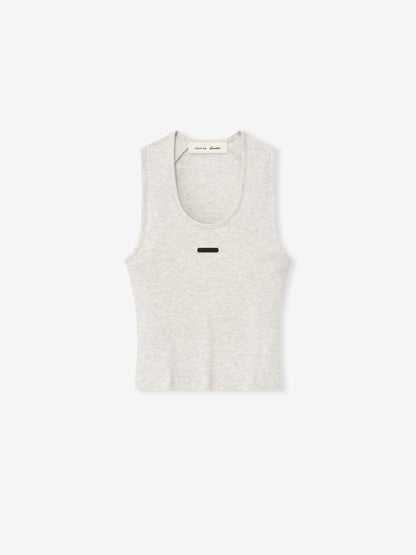 Womens Rib Fitted Tank