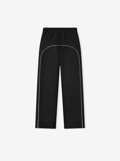 Womens Suede Fleece Signature Relaxed Pant