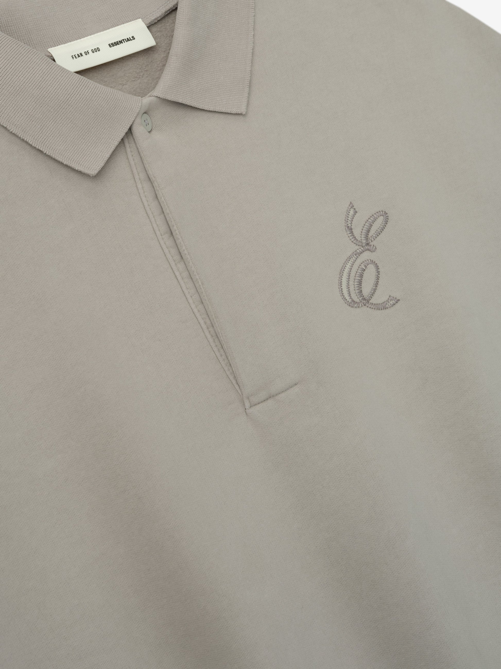 Embroidered Classic Polo Sweatshirt