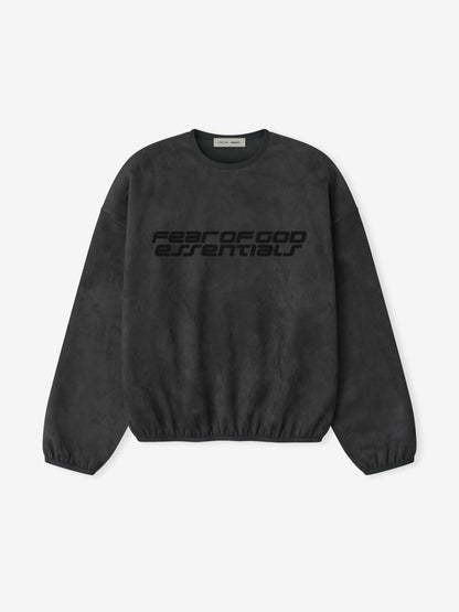 Suede Fleece Modern Crewneck Sweatshirt