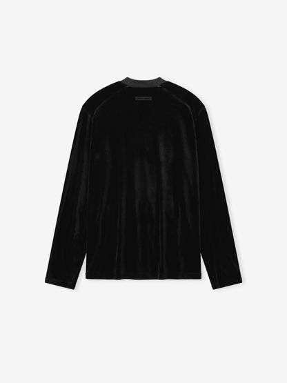 Womens Velour Classic Long Sleeve Tee