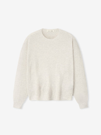 Signature Waffle 90s Crewneck Sweater