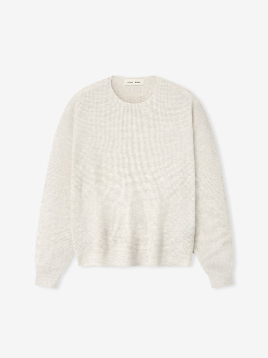 Signature Waffle 90s Crewneck Sweater