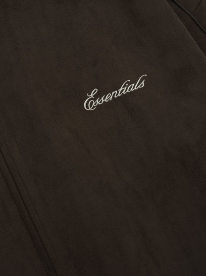 Suede Fleece Signature Modern Track Jacket W/ Piping