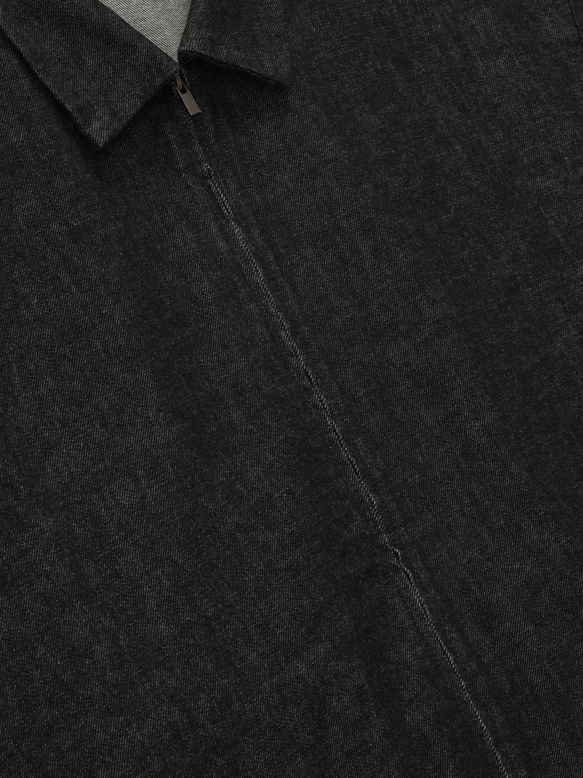 Denim Full Zip Work Shirt