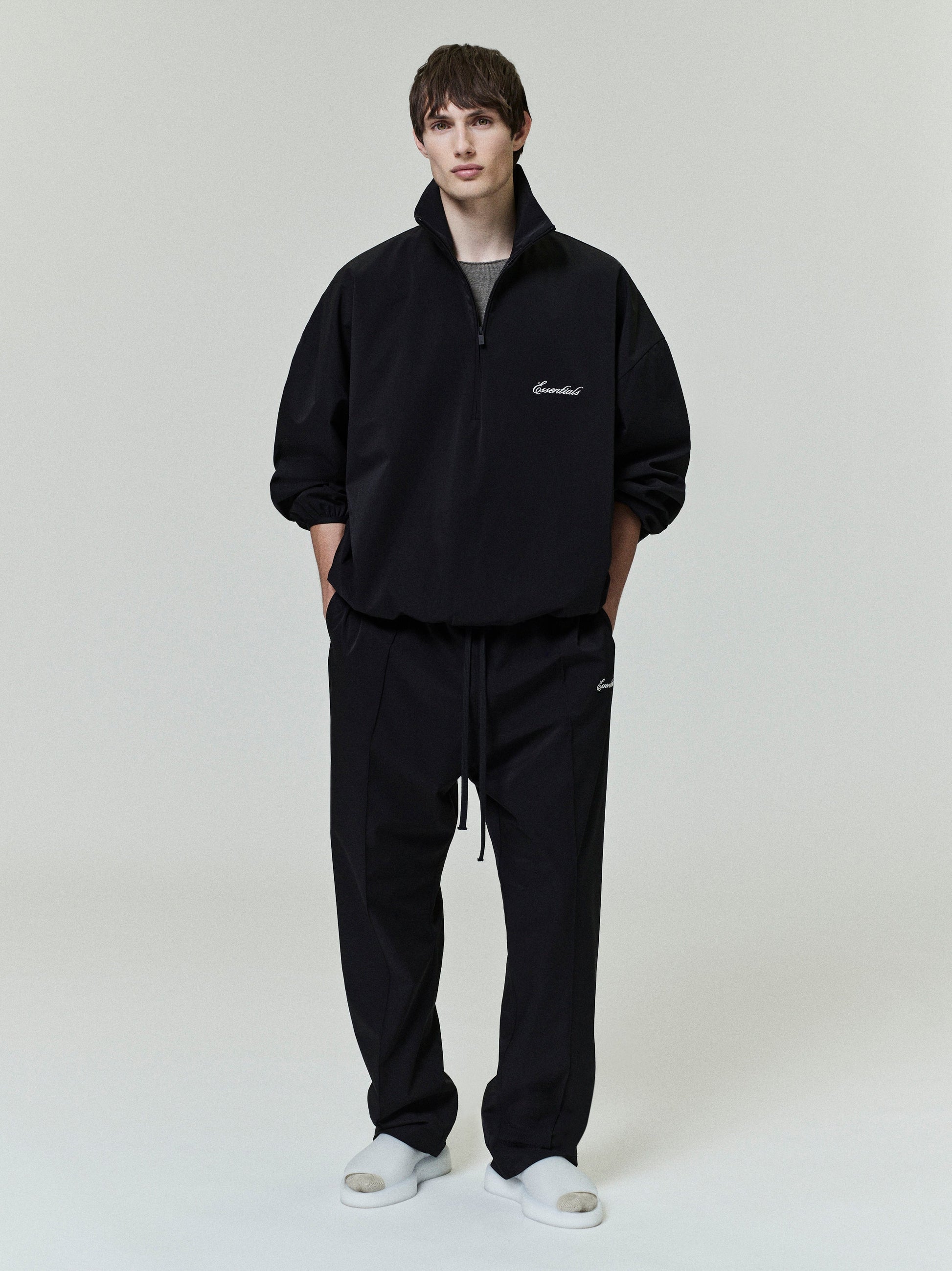 Sporty Nylon Half Zip