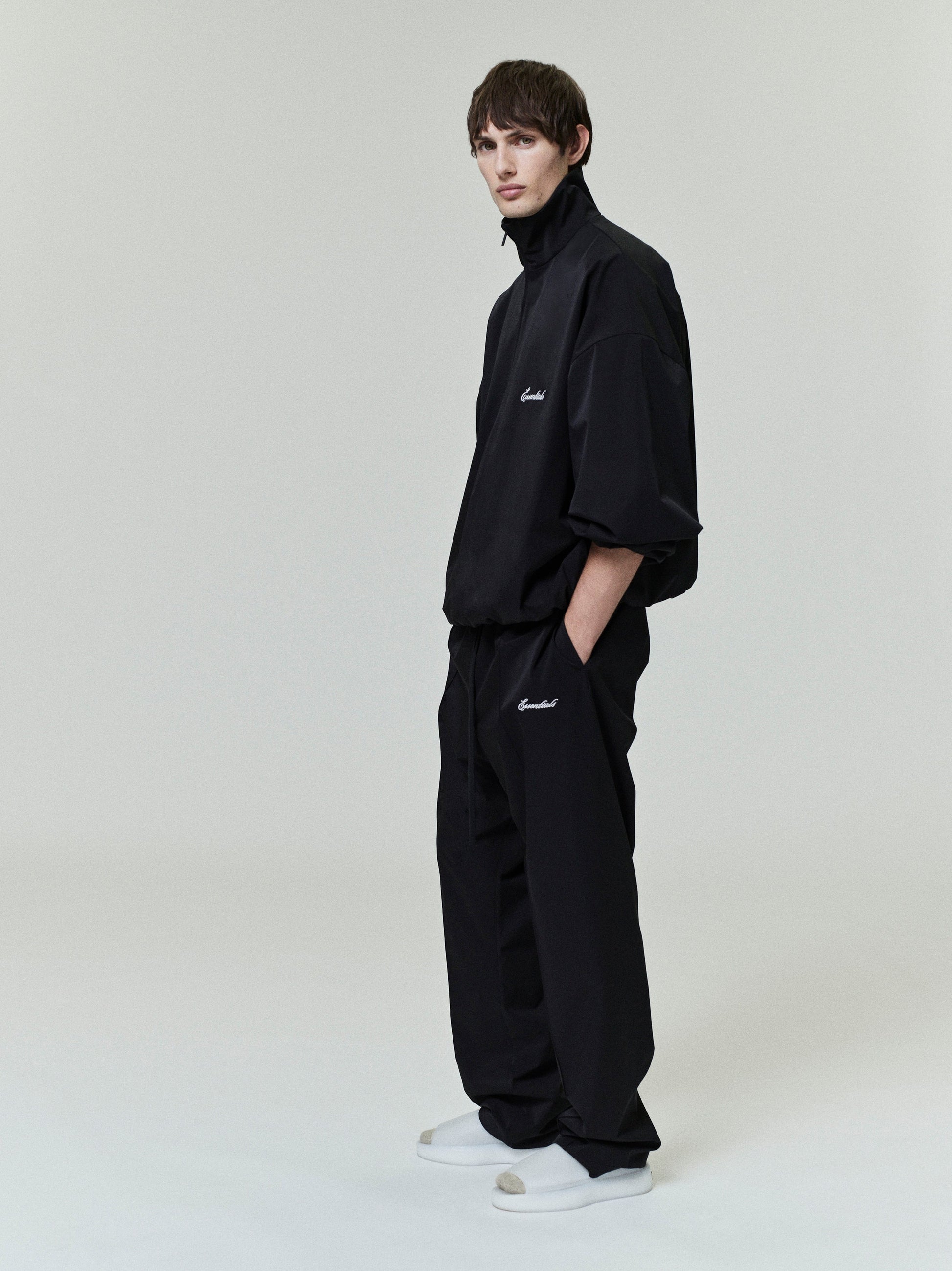 Sporty Nylon Half Zip