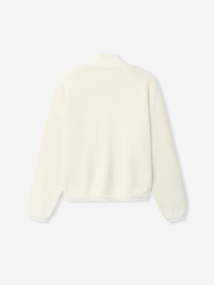 Zip-Up Sweater Long Sleeve