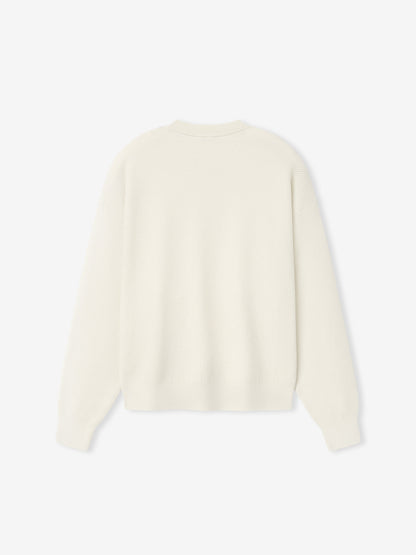 Wool Cotton Sport Mesh Knit Sweater