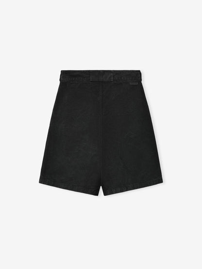 Washed Canvas Utility Shorts