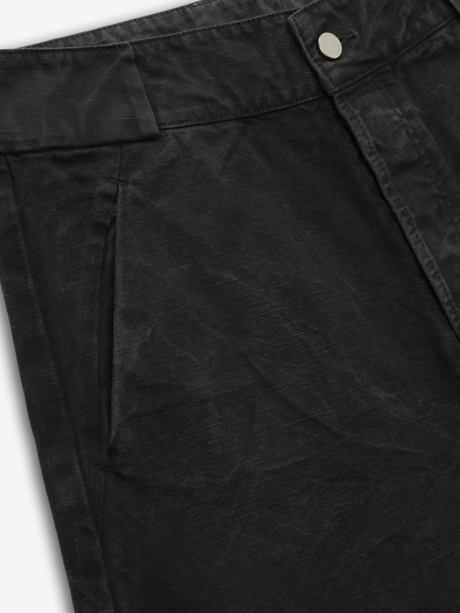 Washed Canvas Utility Shorts