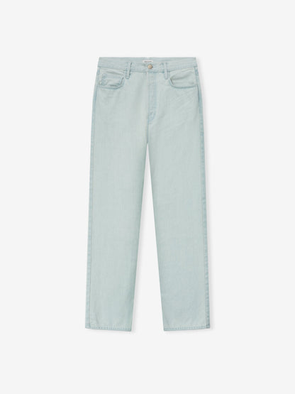 Bleach Washed Denim Straight 5 Pocket