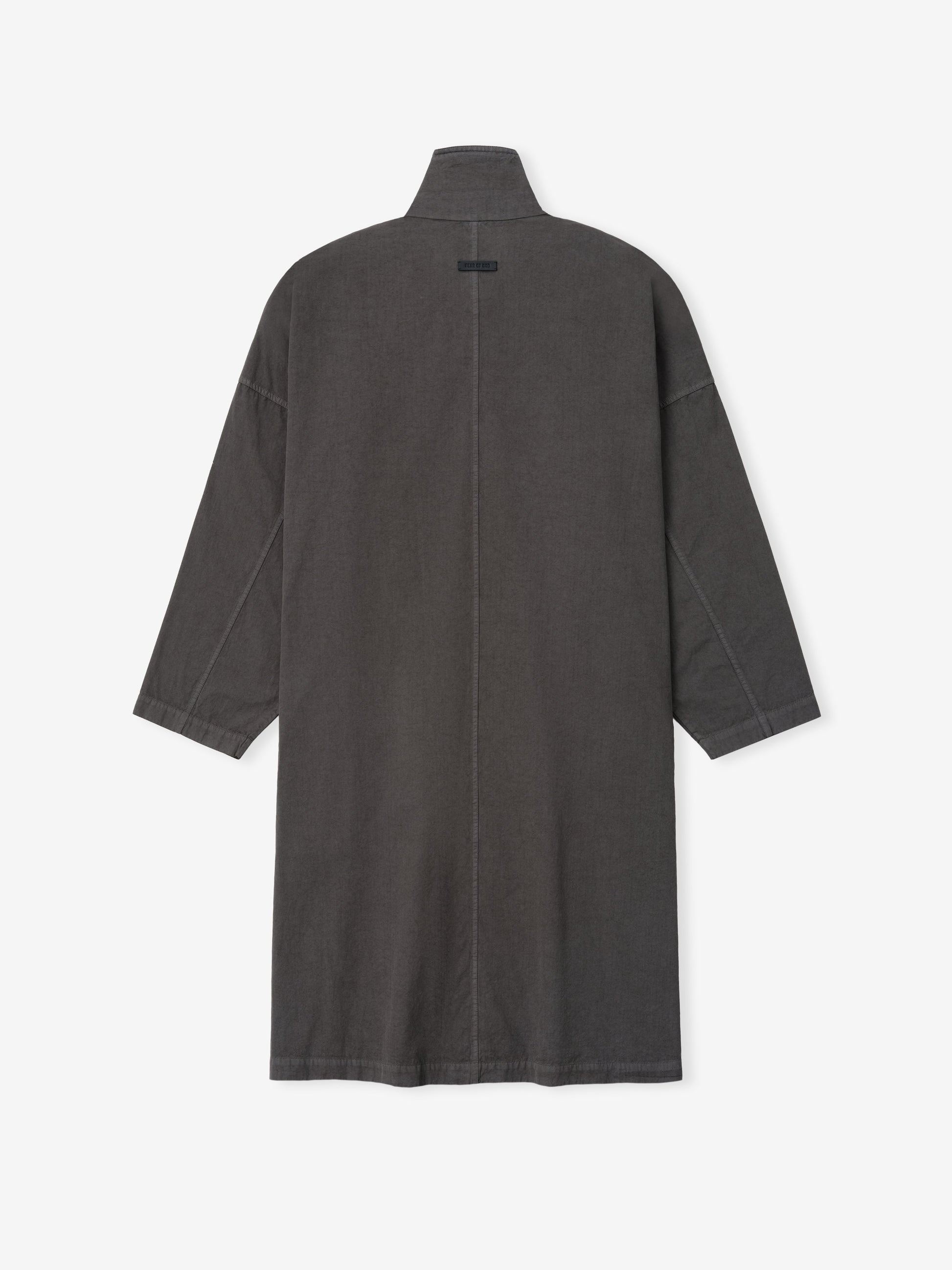 Garment-Dyed Cropped Sleeve Car Coat
