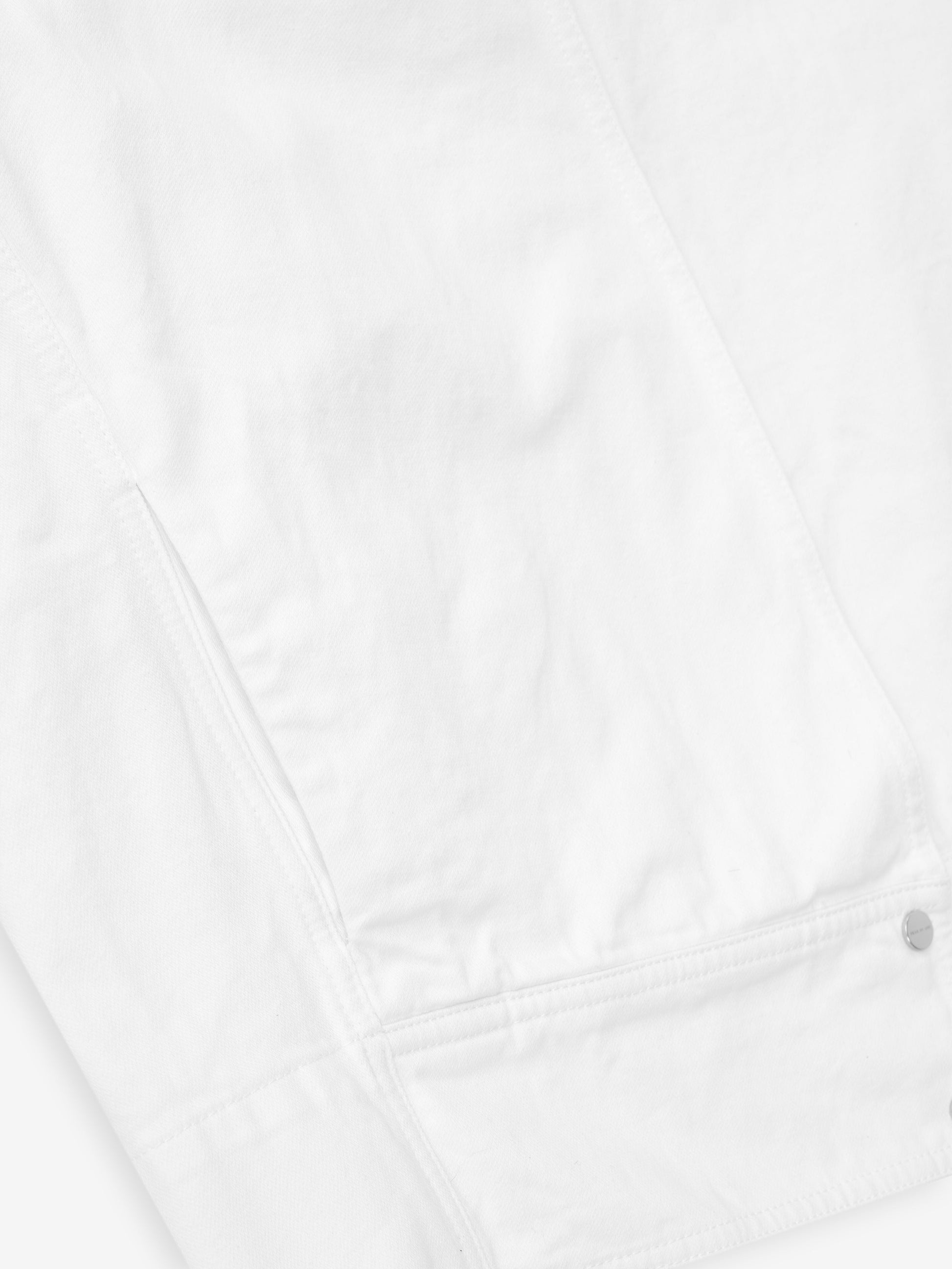 Womens Cotton Twill Relaxed Lapelless Jacket