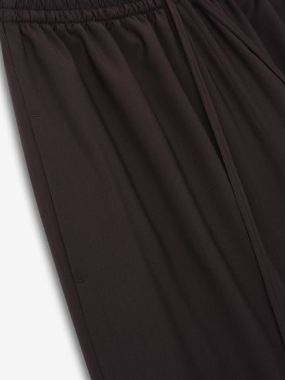 Womens Easy Care Wool Drawstring Pants