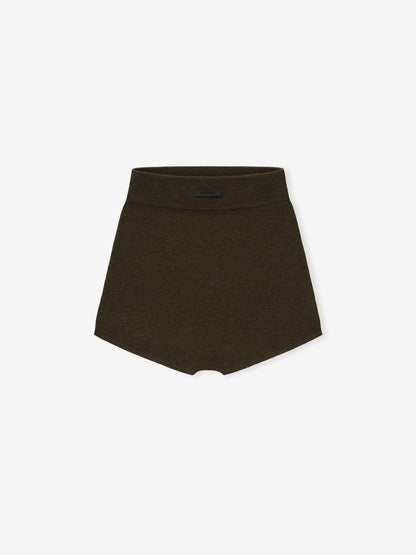 Womens Rib Knit Boy Short