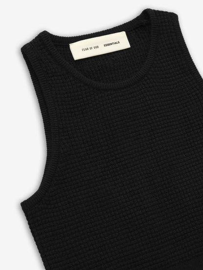Womens Waffle Knit Sport Tank
