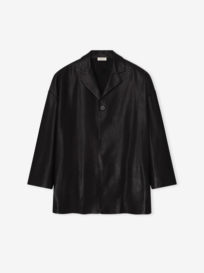 Leather Relaxed Blazer