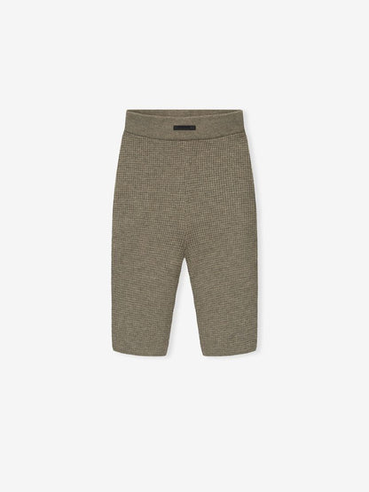 Womens Waffle Knit Biker Short