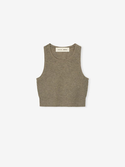 Womens Waffle Knit Sport Tank