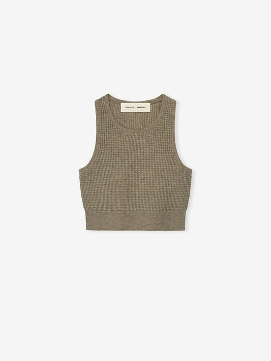 Womens Waffle Knit Sport Tank