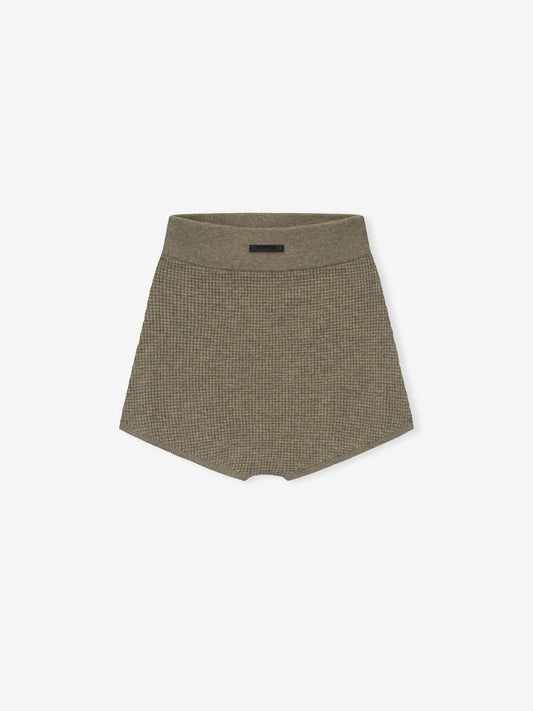 Womens Waffle Knit Boy Short