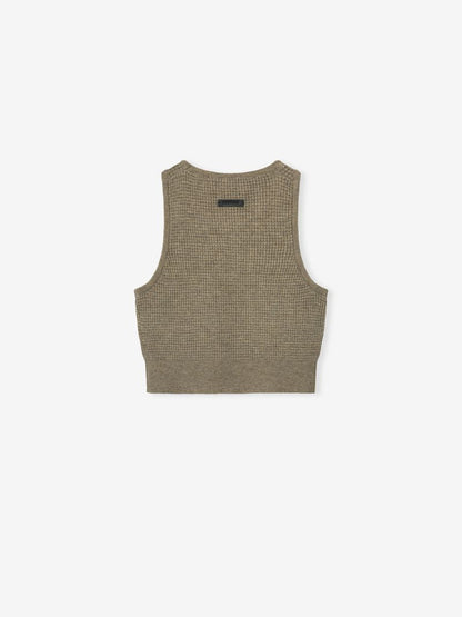 Womens Waffle Knit Sport Tank
